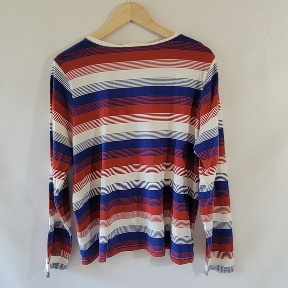 Madewell Women's Plus Size Sweatshirt 2X Multicolored Stripe Long Sleeve Cozy - Picture 2 of 12